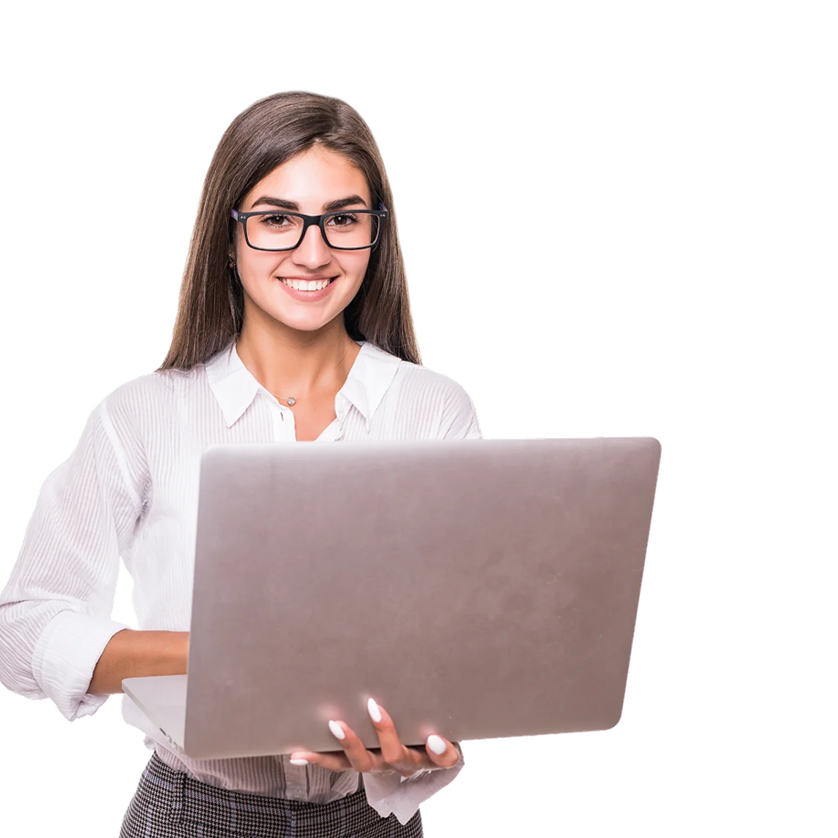 BizLingual learner practising on a laptop